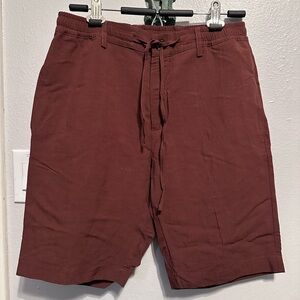 LIU JO Men’s Linen Blend Casual Brown Shorts Italian 46/ US Medium GUC